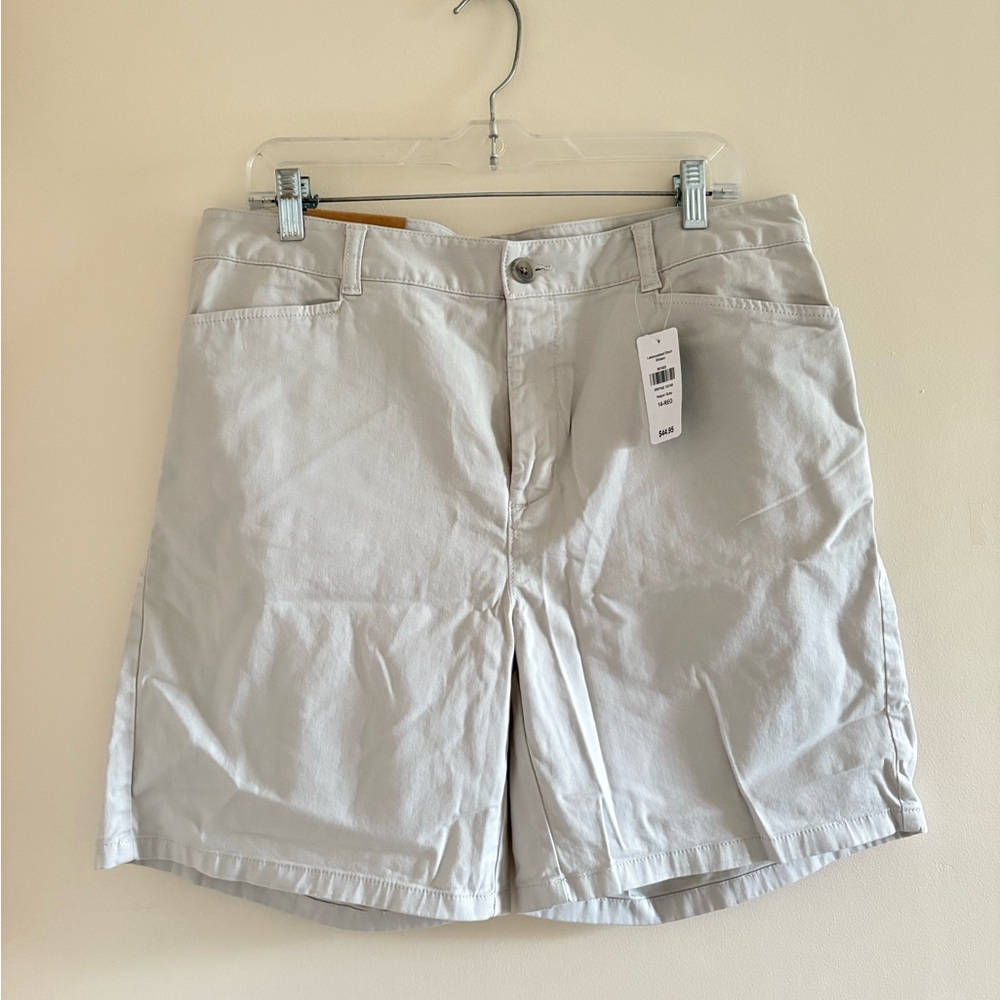 ll bean women’s lake washed short gray